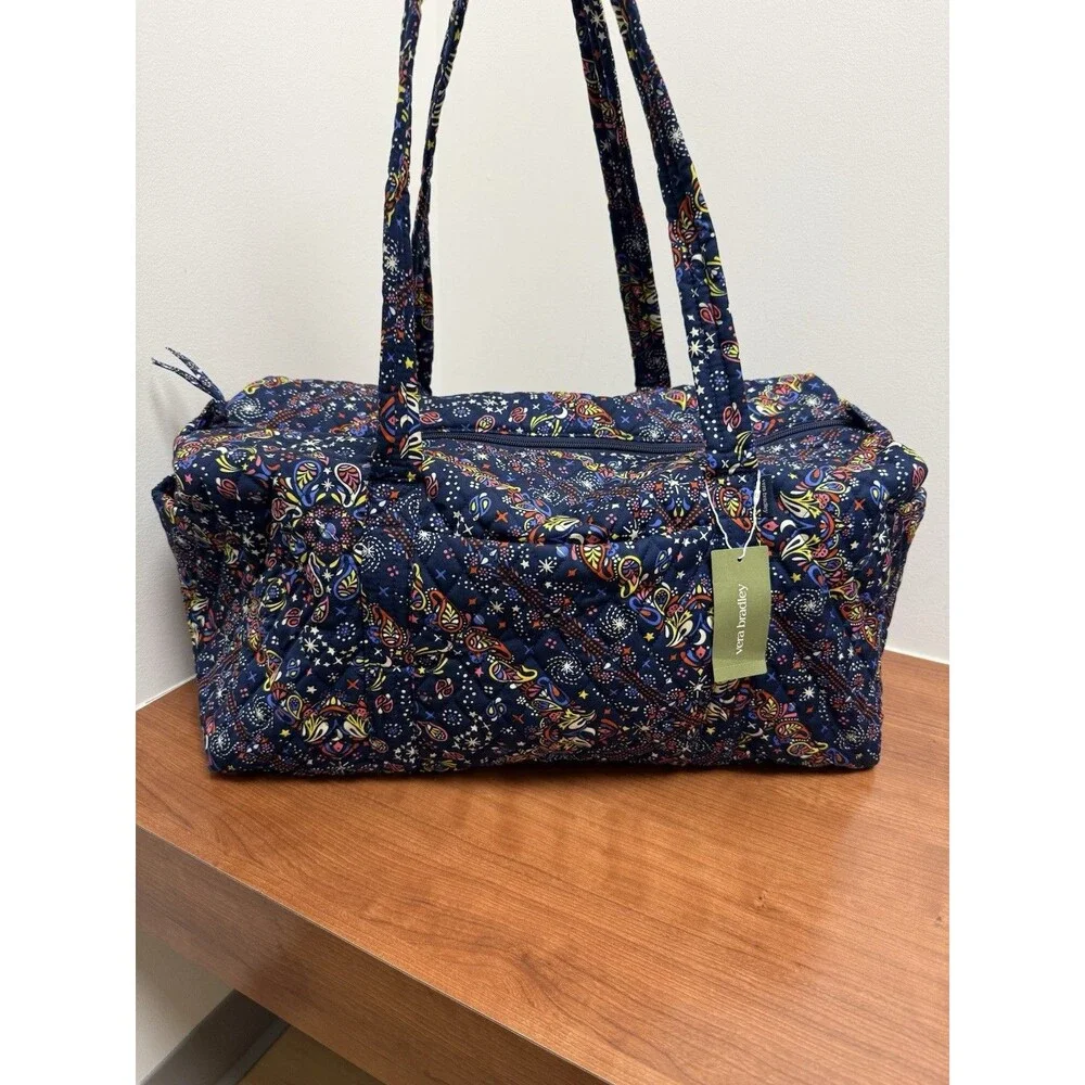 Duplicate listing*** Vera Bradley Original Duffel Bag Starry Paisley in Cotton